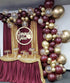 Burgundy and Gold Balloons Garland 106 pcs Latex Balloons Arch Kit for Baby Shower Birthday Wedding Engagement Anniversary Christmas Festival Picnic or any Friends & Family Party Decorations