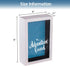 UMICAL Adventure Fund Box 6x9 Inch White Shadow Box Frame Display Case Decorative Wooden Money Savings Bank Travel Fund Box Memory Box for Keepsakes