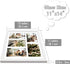 Golden State Art, 11x14 White Wood Frame with White Mat - Displays Five 4x6 Photos - Real Glass, Sawtooth Hangers, Swivel Tabs - Wall Mounting, Landscape, Portrait