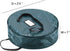 Wreath Storage Bag- 24? Round- Protect Holiday, Easter, Fall & Christmas Artificial Wreaths & Garland- Zippered Tote with Handles by Elf Stor (Green)