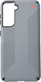 Speck Products Presidio2 Grip Samsung Galaxy S21 5G Case, Graphite Grey/Black/Bold Red