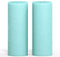CANDWAX 3x8 Pillar Candle Set of 2 - Decorative Rustic Candles Unscented and No Drip Candles - Ideal as Wedding Candles or Large Candles for Home Interior - Light Turquoise Candles