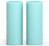 CANDWAX 3x8 Pillar Candle Set of 2 - Decorative Rustic Candles Unscented and No Drip Candles - Ideal as Wedding Candles or Large Candles for Home Interior - Light Turquoise Candles
