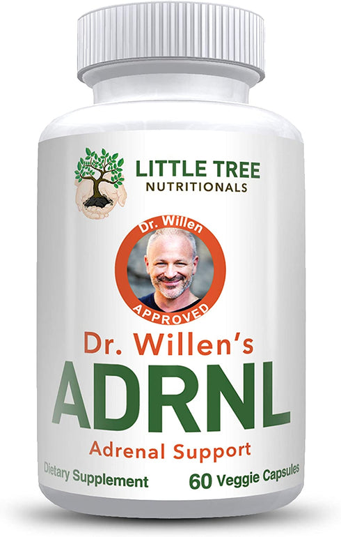 Advanced Powerful Adrenal Support Supplement – Dr. Willen's Adrenal Gland Health, Improve Cortisol Levels, Fatigue, Stress and Exhaustion – 60 Non GMO Easy to Swallow Capsules