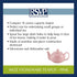 RSVP International Stoneware Teapot Collection, Microwave and Dishwasher Safe, 16 oz, Pink