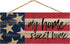 P. Graham Dunn My Home Sweet Home American Flag 10 x 4.5 Wood Wall Hanging Plaque Sign