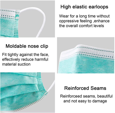 50PCS Disposable Face Mask for Women,Fashion Flowers Printed Dust Masks ,Fancy Cute Breathable Face Masks ,Safety Facial Mouth Covers