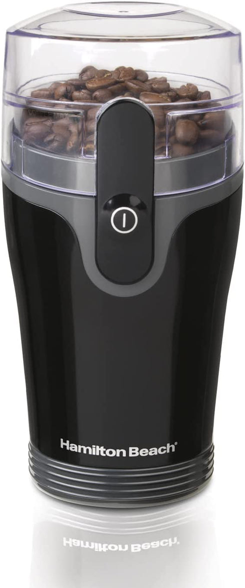 Hamilton Beach Fresh Grind Electric Coffee Grinder for Beans, Spices and More, Stainless Steel Blades, Removable Chamber, Makes up to 12 Cups, Black