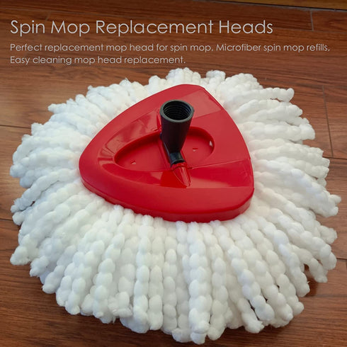 Mop Head Replacement Microfiber Spin Mop Refills Replacement Mop Refill Head (4 Pack)