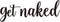 Qmetalart Bathroom Wall Decor Metal Letters for Home Black Words Signs Wall Decorations Get Naked for House Warming, Wedding, Anniversary and Bridal Shower Gifts