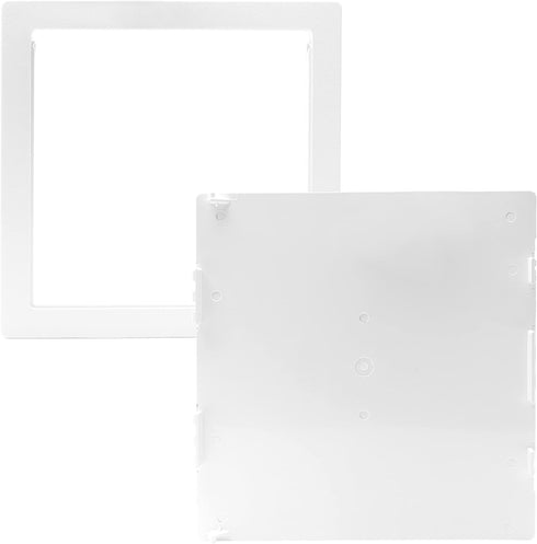 Morvat Plastic Access Panel 12 X 12, Access Door for Drywall, Access Panel for Drywall, Wall Access Panel, Plumbing Access Panel, Heavy Durable Plastic, White