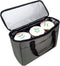 Reusable 3 Cups Drink Carrier Bag Keep Your Drink Cold and Food Hot Reusable Cup Carrier Tote Bag with Portable Handle Adjustable Dividers Storage Bag
