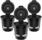 Reusable K Cups for Keurig, EZBASICS Reusable Coffee Filters Refillable Single Serve Coffee Maker, 3-Pack of Reusable Coffee Pods, Black