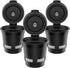 Reusable K Cups for Keurig, EZBASICS Reusable Coffee Filters Refillable Single Serve Coffee Maker, 3-Pack of Reusable Coffee Pods, Black