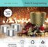 Lovley Lites Soy Tealight Candles Unscented - Box Set of 36 Premium Tealight Unscented Candles Long Burning + Tealight Candle Holder, 1 Inch Tall Soy Wax Tea Candles