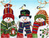 Kimily DIY Paint by Numbers for Adults Kids Christmas Paint by Numbers DIY Painting Snowman Christmas Acrylic Paint by Numbers Painting Kit Home Wall Living Room Bedroom Decoration Christmas Snowman