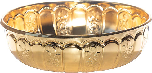 Alisveristime Turkish Authentic Copper Bath Bowl & Hammam Bowl (Gold)