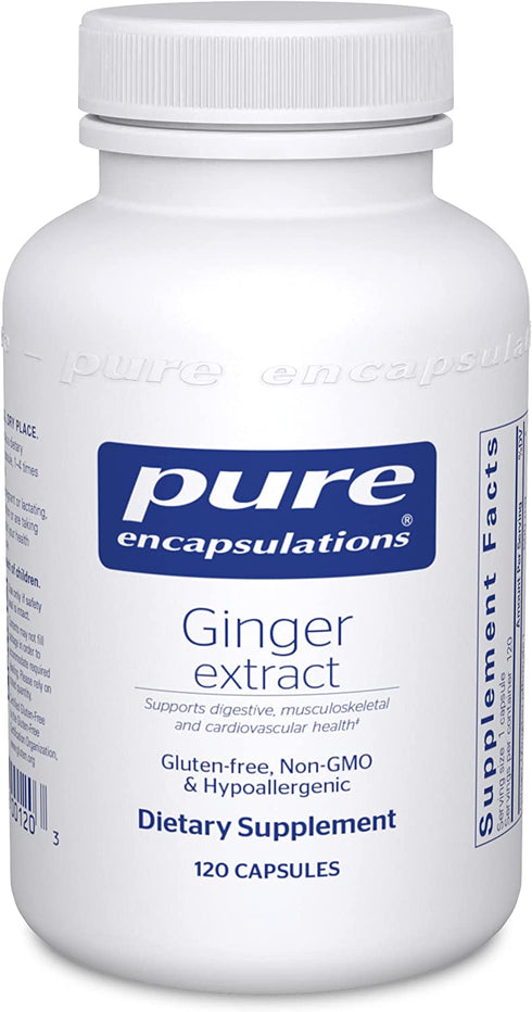 Pure Encapsulations Ginger Extract | Supplement to Support The Digestive, Musculoskeletal, and Cardiovascular Systems* | 120 Capsules