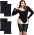 Geyoga 2 Pairs Thigh Wraps for Plus Size Women, Slim Thigh Calf Compression Sleeve Upper Slimming Thigh Wraps for Flabby Thigh