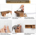 AKKO Wooden Key Holder for Wall Decorative Mail and Key Holder Organizer with 4 Key Hooks and œZ? Shape Wall Mount Floating Shelf ,Rustic Home Decor for Wall, Entryway, Mudroom, Bathroom