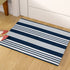OJIA Striped Doormat 2'x3' Cotton Hand Woven Welcome Doormats Machine Washable Indoor/Outdoor Small Rugs Front Porch Rug Farmhouse Mat for Entryway/Kitchen/Laundry/Bathroom