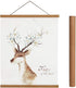 Artmag Magnetic Poster Hanger Frame, 21x28 21x36 21x16 Light Wood Wooden Magnet Canvas Artwork Print Dowel Poster Hangers Frames Hanging Kit (Teak Wood, 21")