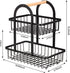 Fruit Basket, 2 Tier Fruit Bowl Storage Holder Detachable Wire Baskets Holder Fruit Tray, Kitchen Organizer For Fruit Vegetables Bread Snack,Free Fruit Peeler,Metal,Black