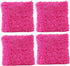 JOTOM Deluxe Throw Pillow Cover Case Decorative Soft Plush Cushion Cover Sofa Car Bedroom Home Decor Couch,17 x 17 Inches,Set of 4 (Plush|Hot Pink)