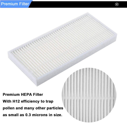 Replacement Filters and Brushes for Ecovacs Deebot N79 N79s DN622 500 N79w ,Yeedi K600,K700 Robotic Vacuum Cleaner.(8 Side Brushes,8 Filters,1 Main Brushes, 1 Primary Filter, 1 Cleaning Tool.) NOTE:Not for Yeedi K781+ Yeedi K650