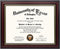 GraduationMall 8.5x11 Certificate Diploma Frame,Solid Wood & UV Protection Acrylic,Cherry Finish with Gold Trim