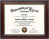 GraduationMall 8.5x11 Certificate Diploma Frame,Solid Wood & UV Protection Acrylic,Cherry Finish with Gold Trim