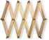Expandable Wooden Coat Rack Hanger - Retro Wall Mounted Accordion Peg Rack - 13 Coat Hooks for Mugs, Hats, Bags - Business or Home Decor and Organization (Natural Wood)