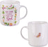 Christian Art Gifts Ceramic Coffee/Tea Mug Set for Women | Inspirational Watercolor Flowers Design Bible Verse Mug Set | Boxed Set/4 Coffee Cups