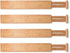 Drawer Dividers 4 Pack Bamboo Kitchen Drawer Organizer Adjustable Expandable Separators from 17.5 To 22.25 Inches with Spring for Kitchen Cabinet Utensil Drawer Closet Baby Drawer Bookshelf