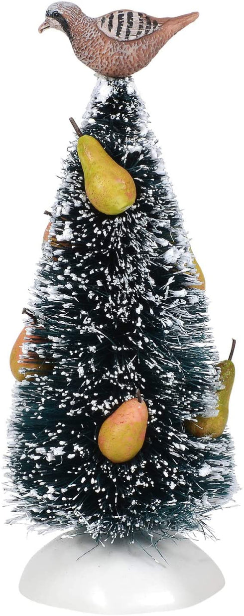 Department 56 Village Collection Accessories One Partridge in a Pear Tree Figurine, 1.97 Inch, Multicolor