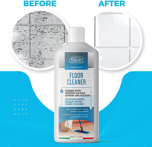 Floor Tile Cleaner - Faber - Floor Cleaner for Mopping -Mop Cleaning Solution - Tile Cleaner - Floor Cleaner Liquid - Floor Cleaner Concentrate - Quick Shine Floor Cleaner Mopping Solution