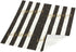 Black and Gold Striped Celebrate Plates, Napkins, Cups, and Cutlery (Serves 24, 144 Pieces)