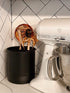Steelware Central Utensil Holder with Removable Divider Extra Large Tools Organizer Storage, Matte Black