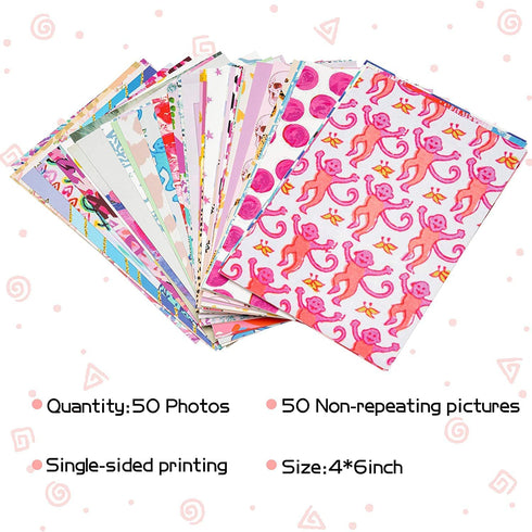 ECTY 50PCS Preppy Aesthetic Pictures Wall Collage Kit, Retro Style Photo Collections Collage Dorm Decorations for Teens and Young Adults, Wall Prints Kit, Small Posters for Room Bedroom Aesthetic