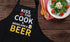 Funny Chef Aprons for Men with Pockets, Kiss the Cook Kitchen BBQ Cooking Dad Apron, Grill Gifts for Birthday Christmas Thanksgiving Fathers Day