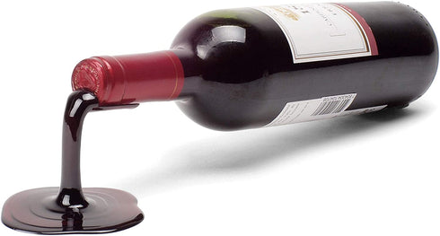 Beyond123 IS039RW Spilled Wine Bottle Holder, Red and White