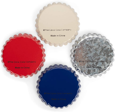 TII Metal Coasters S/4, red white blue