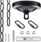 ECUDIS Light Fixture Canopy Kit, 5 Inches Diameter and 6 Feet Pendant Light Chain Includes Mounting Hardware for Chandelier or Swag Light Fixtures, Max Fixture Load of 50 Pounds (Oil Rubbed Bronze)