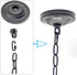 ECUDIS Light Fixture Canopy Kit, 5 Inches Diameter and 6 Feet Pendant Light Chain Includes Mounting Hardware for Chandelier or Swag Light Fixtures, Max Fixture Load of 50 Pounds (Oil Rubbed Bronze)