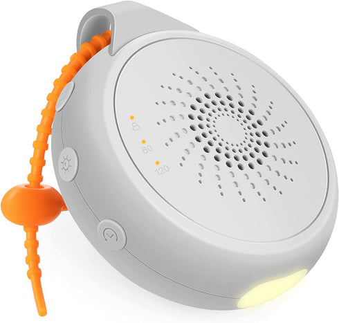 Portable Sound Machine, White Noise Machine with Night Light for Baby & Adults by COMSYNC, Sleep Soothers with 12 Soothing Sounds for Stroller or Car Seat , Rechargeable, Child Lock & Timer