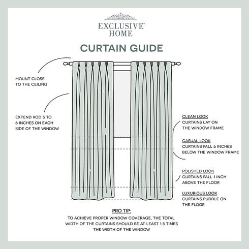 Exclusive Home Curtains EH8296-03 2-84P Velvet Heavyweight Pinch Pleat Top Curtain Panel Pair, 84" Length, Blush