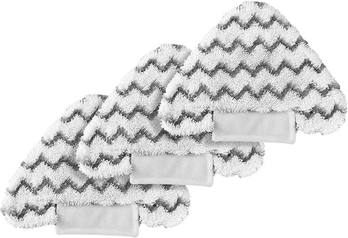 Fushing 3Pcs Washable Microfiber Steam Mop Pads Cleaning Pads Replacement Pads for Shark Lift-Away Genius Steam Mop S3973D S5003D S6001 S6002 S6003 3973WM S5001 S5002(Triangle)