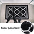 Buganda Indoor Door Mat (20x32,Black) Resist Dirt and Absorbent Entryway Rug, Anti-Slip, Low Profile Inside Floor Mat Door Rugs for Entrance
