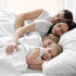 Love's cabin Full Size Sheet Sets White, Luxury Brushed Microfiber 1800 TC Bed Sheets for Full Size Bed, Wrinkle & Fade Resistant 4 Piece Sheet Set (1 Flat Sheet,1 Fitted Sheet,2 Pillow Cases)