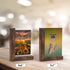 4x6 Picture Frames Set of 2, Rustic L Shaped Double Sided Frames Made to Display 4 by 6 inch Horizontal Vertical Photos for Desktop or Tabletop